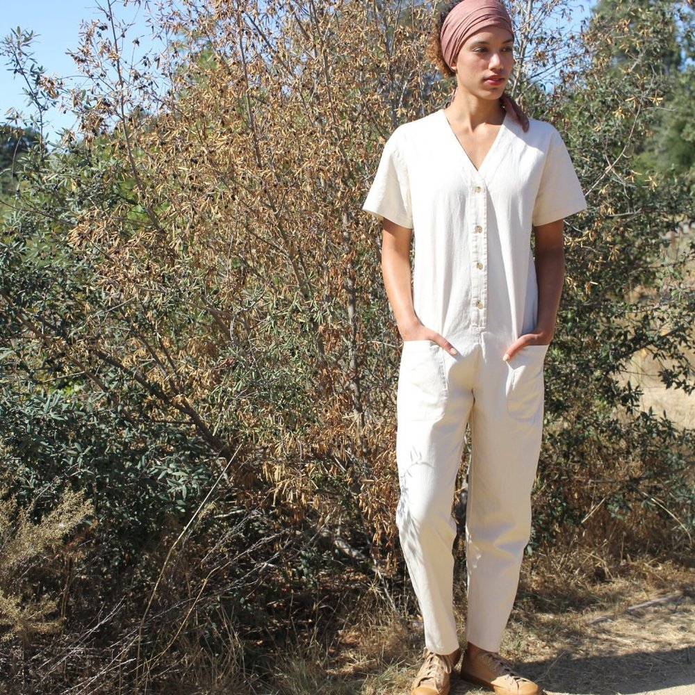 Lindsay Robinson Rio Jumpsuit in Bone